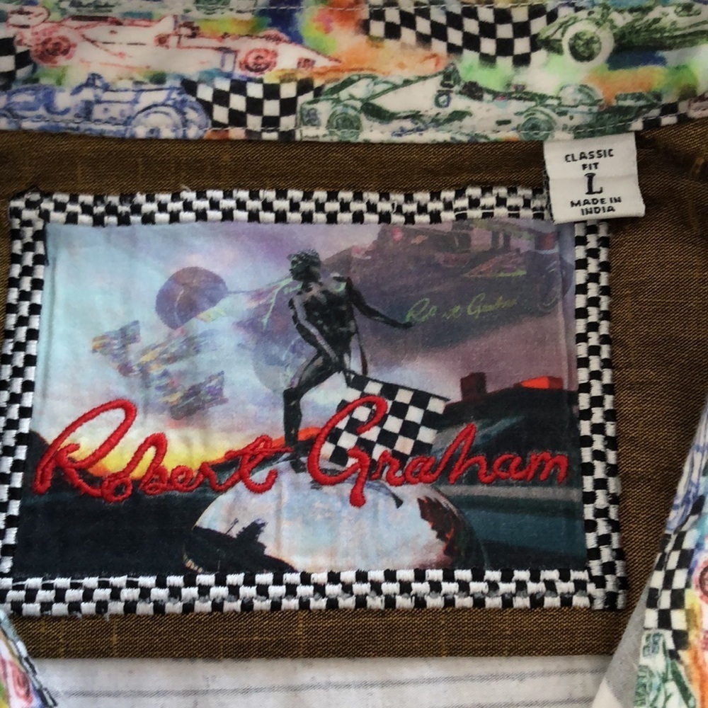 Robert Graham Indianapolis speedway men’s Button up. Very rare Limited edition. - Picture 8 of 17